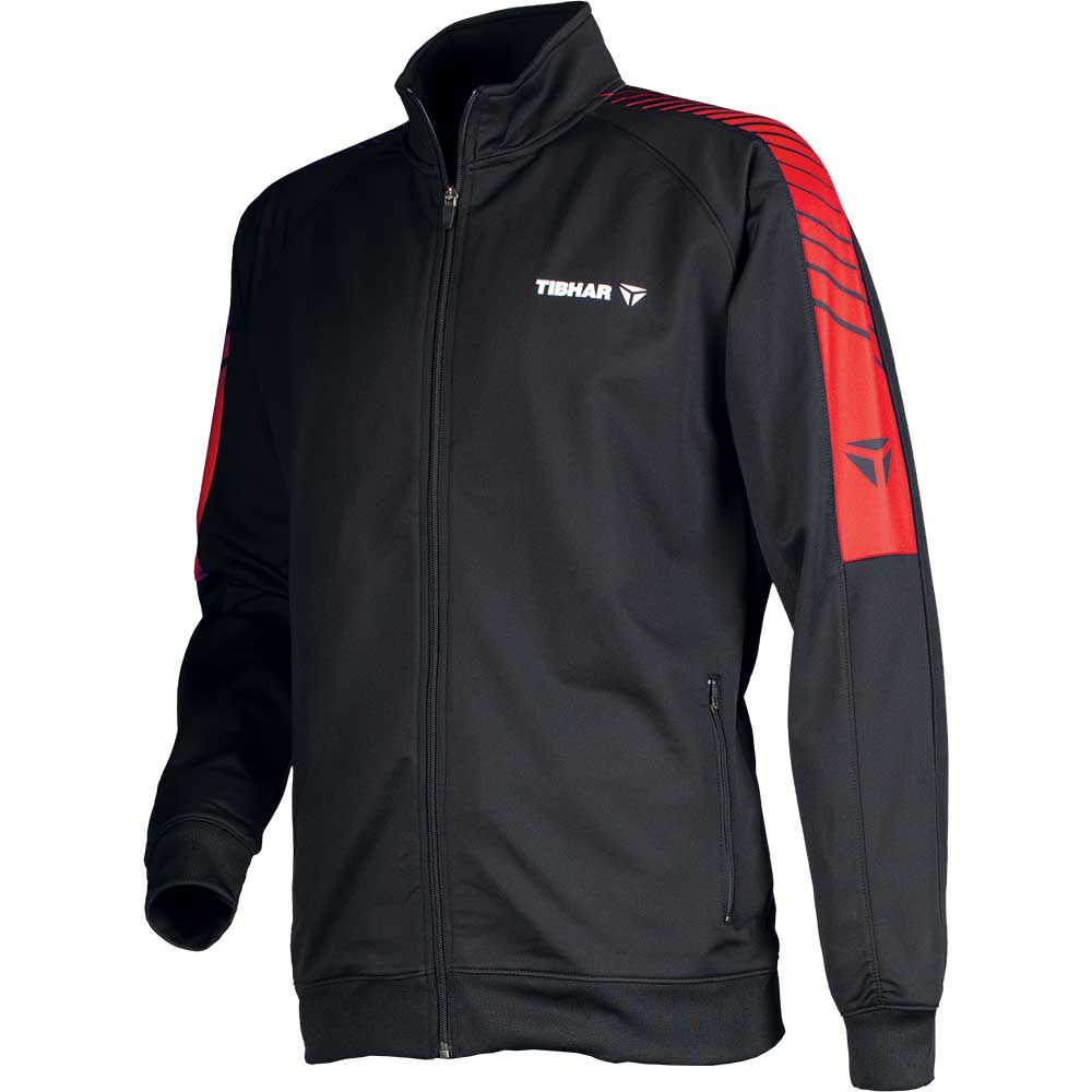 TIBHAR Veste DOMINO Noir/Rouge